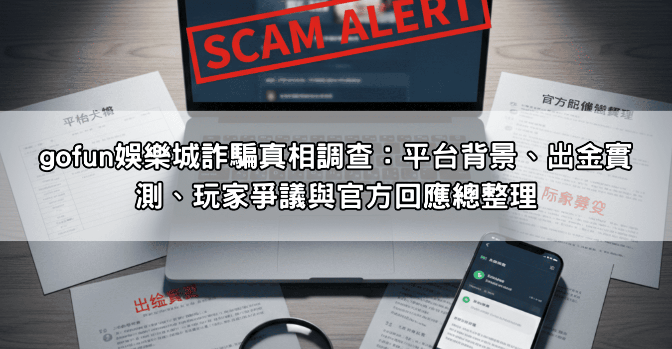 gofun娛樂城詐騙真相調查：平台背景、出金實測、玩家爭議與官方回應總整理