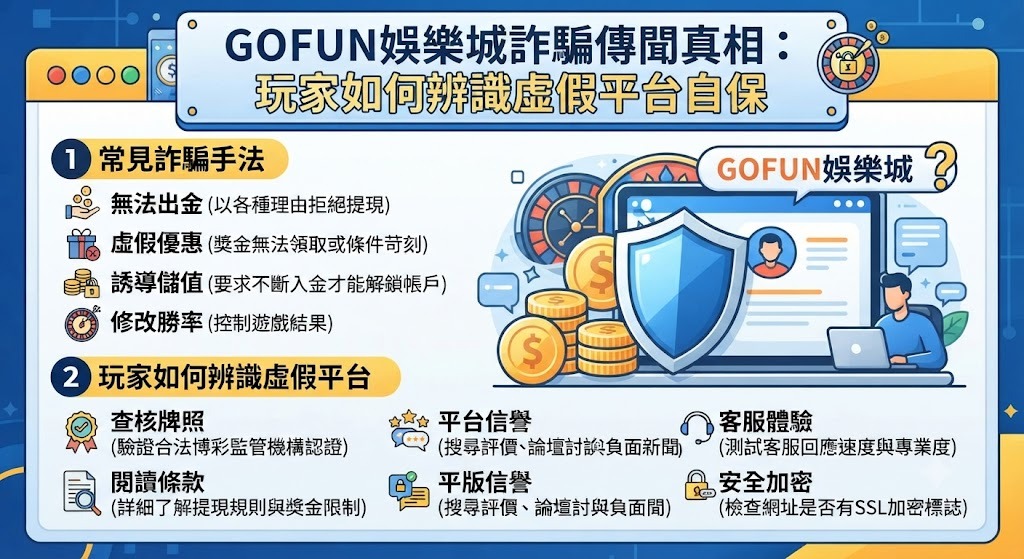 玩家如何辨識虛假平台自保 玩家如何辨識虛假平台自保