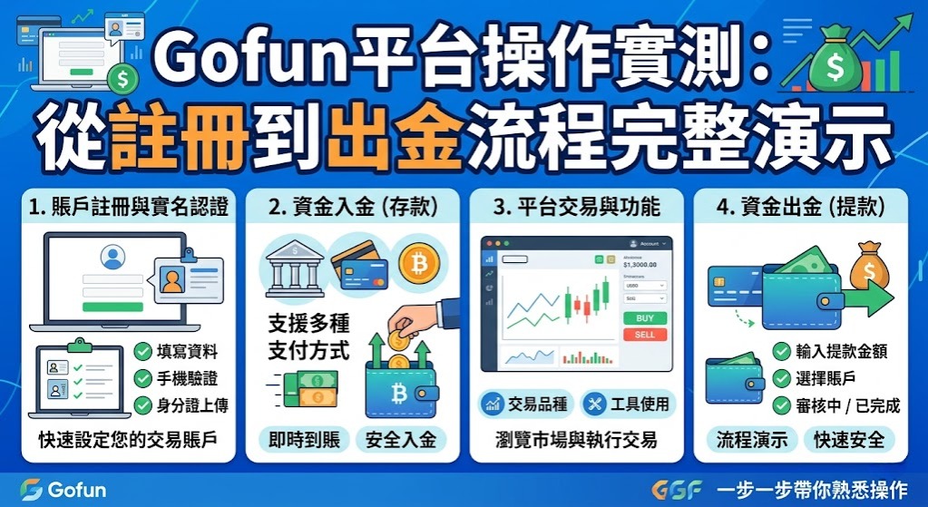 新手必看實測解析!手把手帶你看懂 Gofun 註冊到出金流程 新手必看實測解析!手把手帶你看懂 Gofun 註冊到出金流程